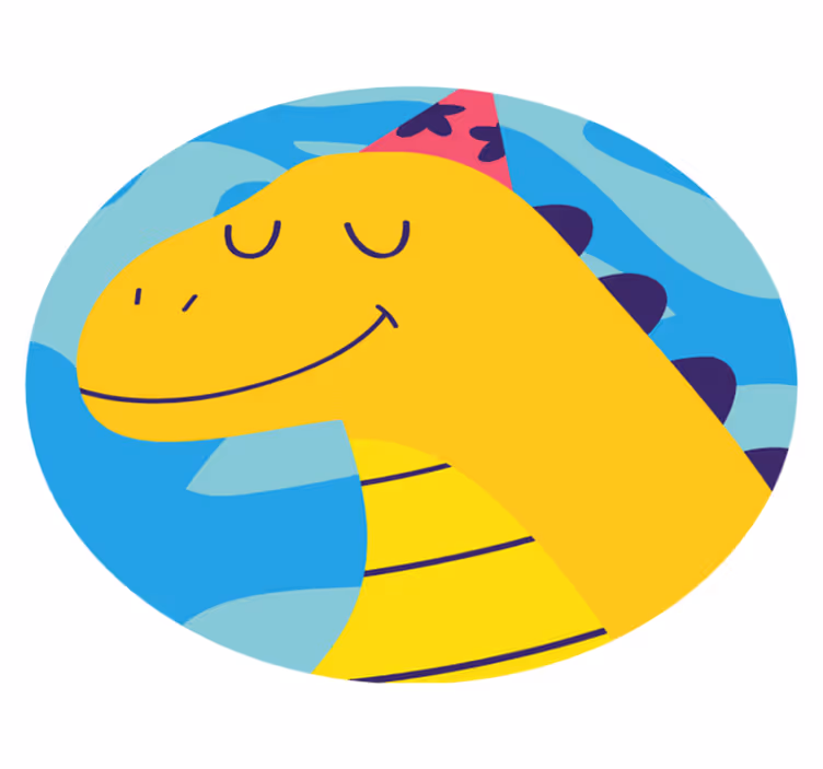 Dinosaur Party Theme kids carpet - TenStickers
