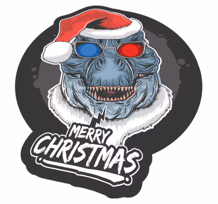 Festive Monster Cheer christmas rug - TenStickers