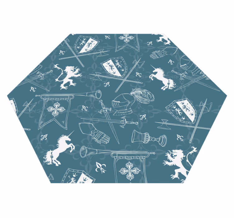 Medieval Chivalry game rug - TenStickers