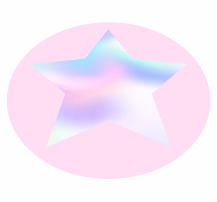 Star rug in soft pastel star gradient - TenStickers