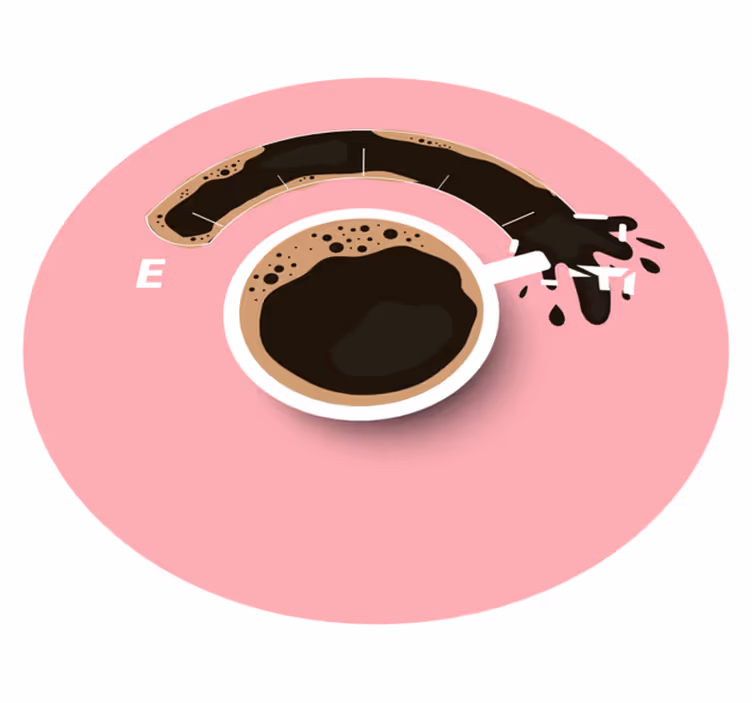 Spilled Coffee texture rug - TenStickers