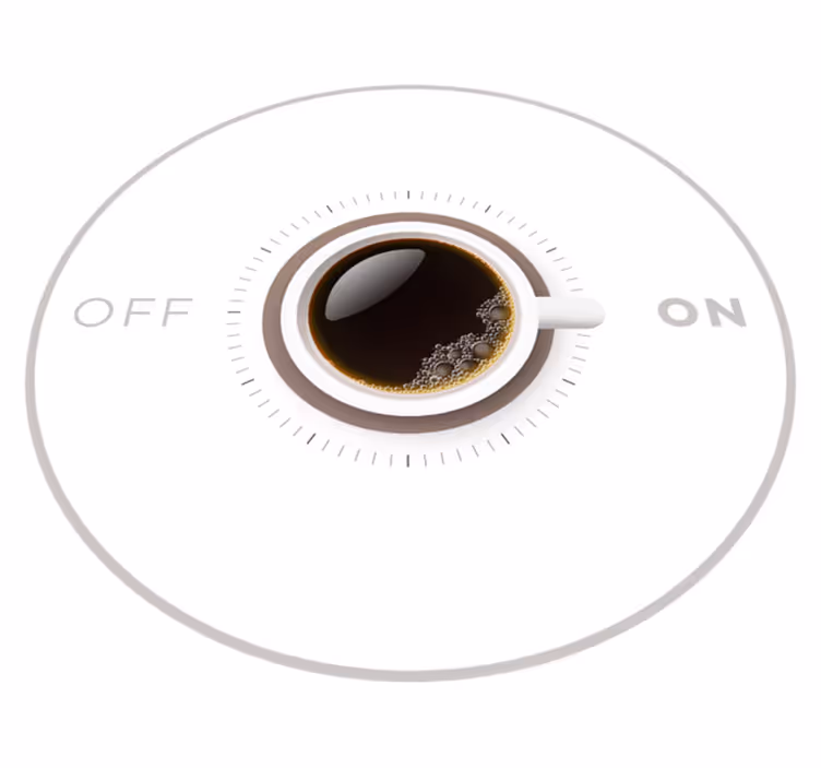 Caffeine Toggle quote rug - TenStickers