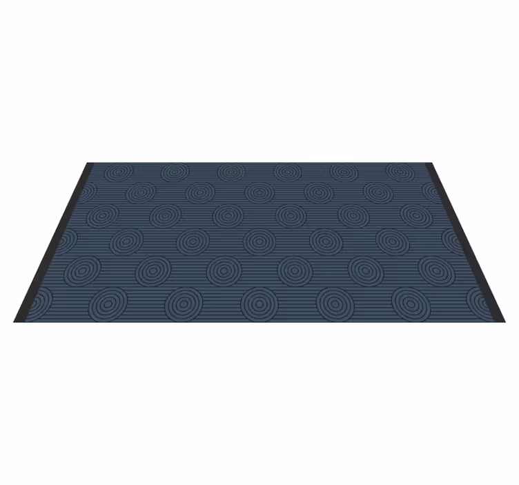 Geometric Circles and Lines vinyl rug - TenStickers