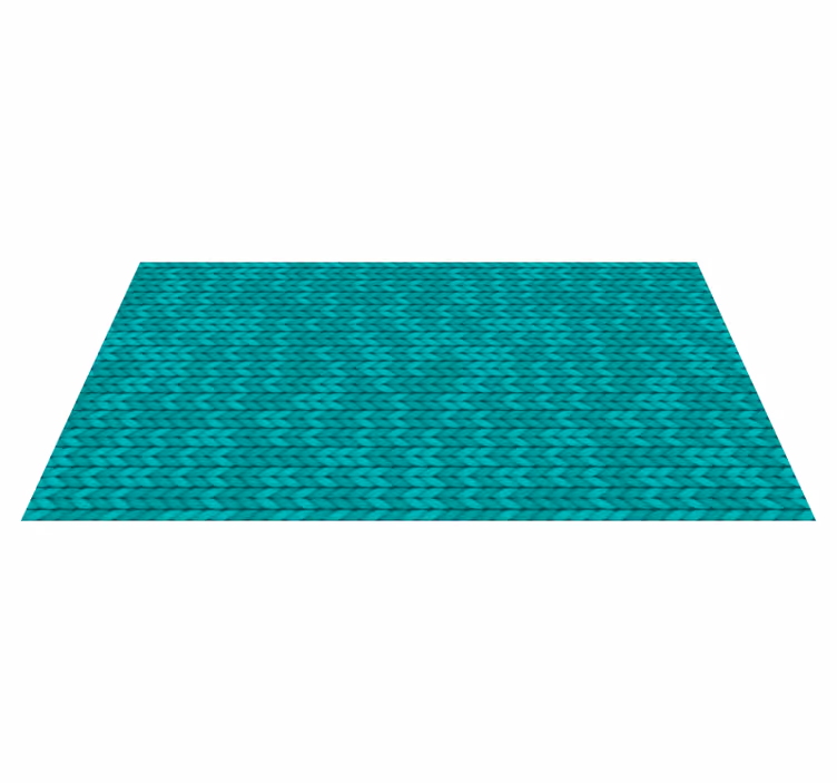 Woven Teal Surface texture rug - TenStickers