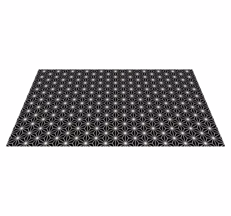 Asymmetric Starburst geometric rug - TenStickers