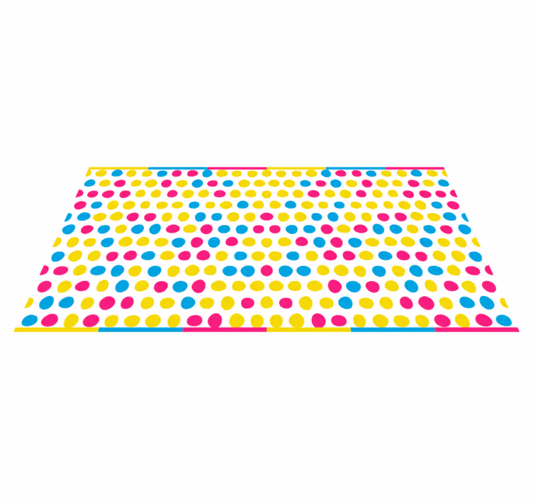 Polka Dot Array stripes rug - TenStickers