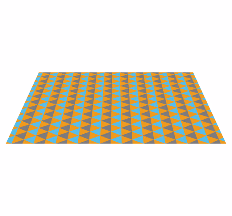 Triangular Composition geometric rug - TenStickers