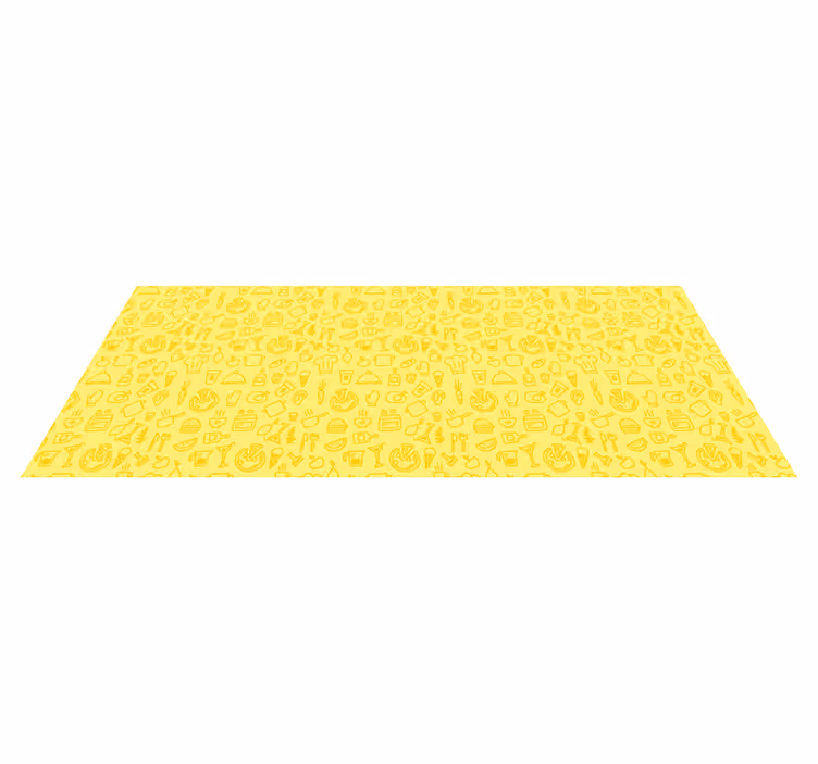 Culinary Symbols kitchen mat - TenStickers