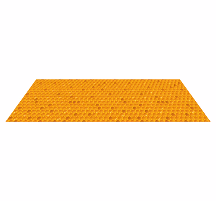 Honeycomb concept kitchen mat - TenStickers