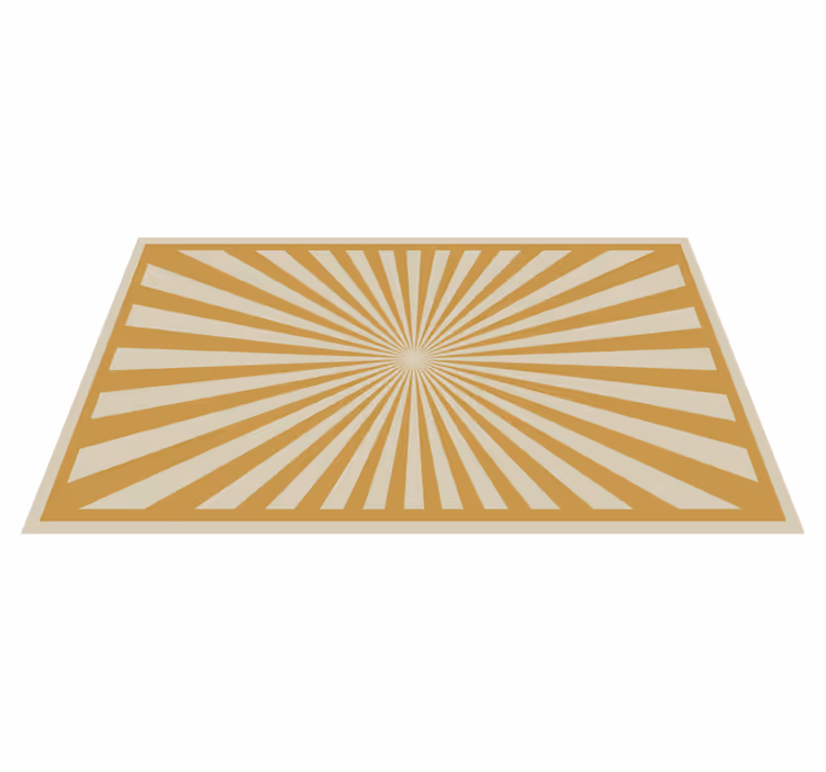 Radiant Burst Pattern geometric rug - TenStickers