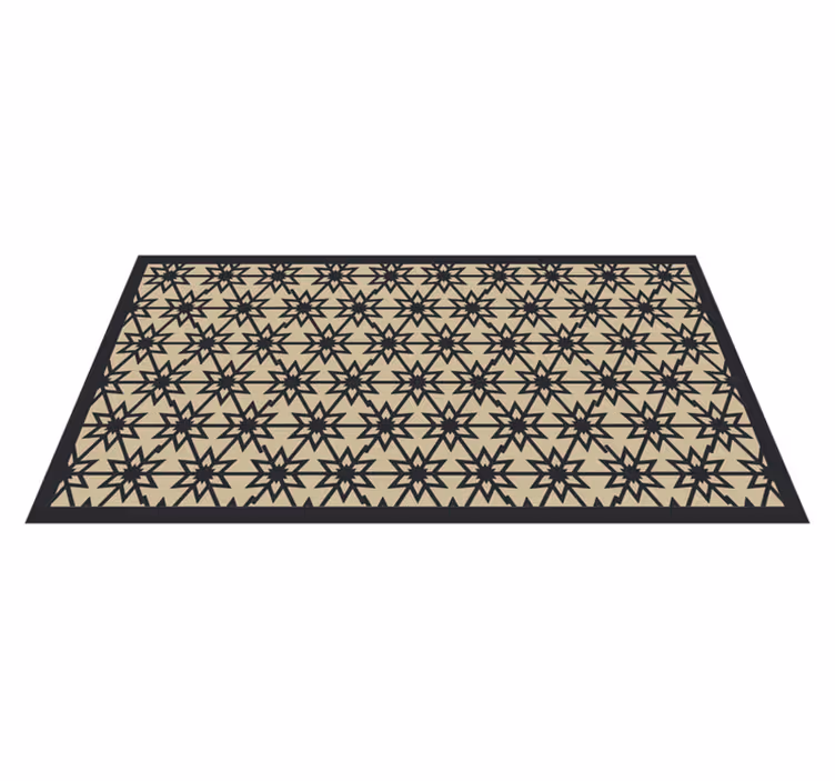 Starburst Pattern dining room rug - TenStickers