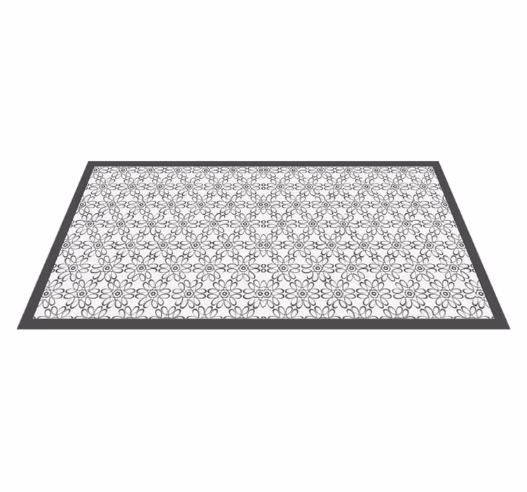 Floral rug floral patterned runner - TenStickers