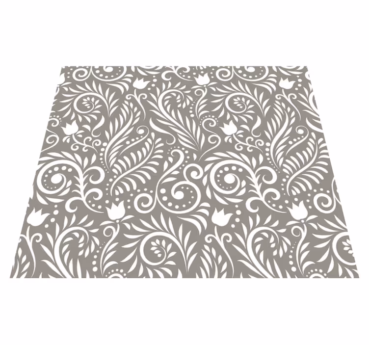 Paisley Elegance floral rug - TenStickers