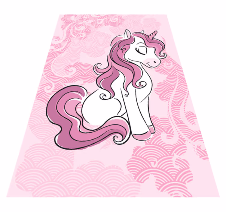 Enchanted Unicorn kids carpet - TenStickers