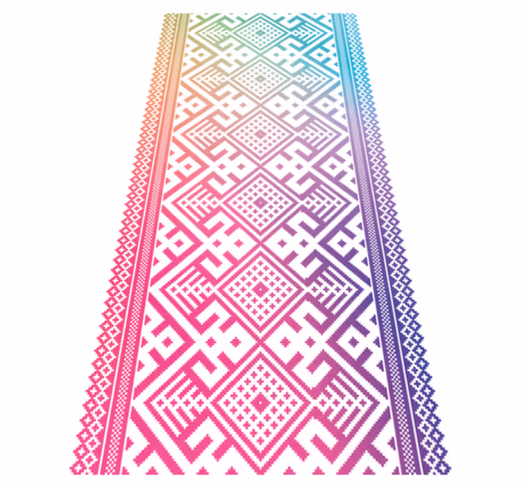 Geometric Playtime kids carpet - TenStickers