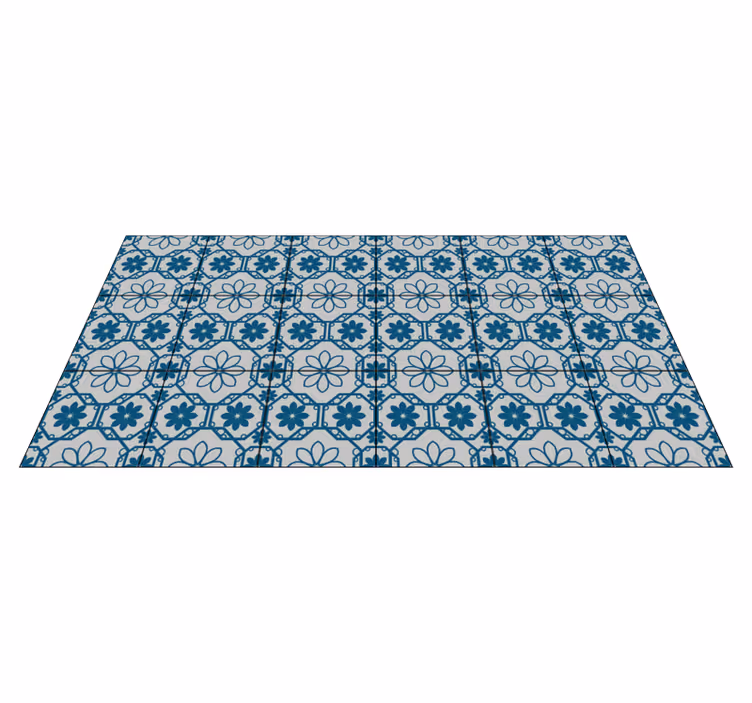 Botanical Mosaic Tile tile carpet - TenStickers