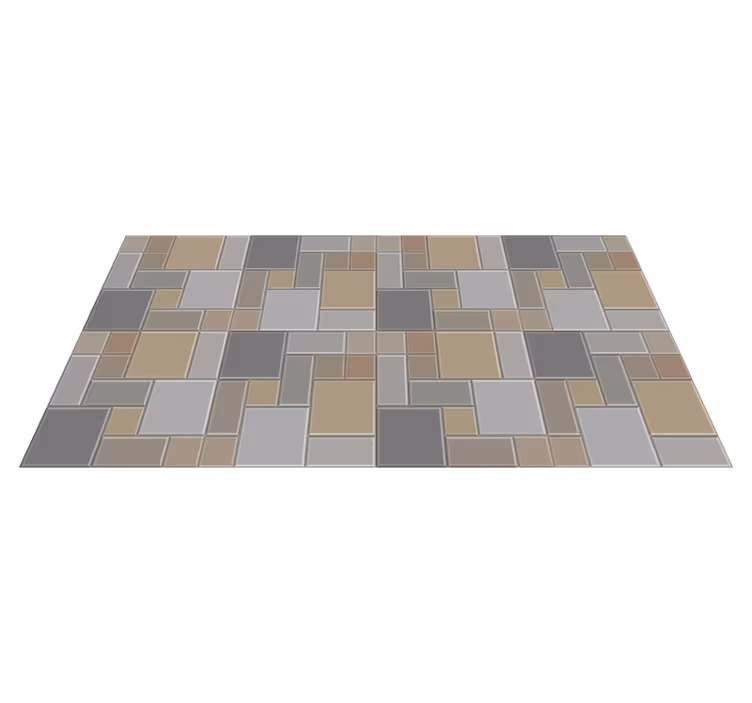 Geometric Tiling tile carpet - TenStickers