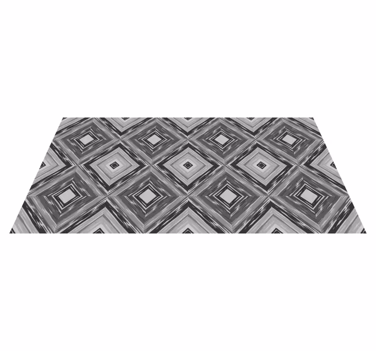 Diamond Illusion geometric rug - TenStickers