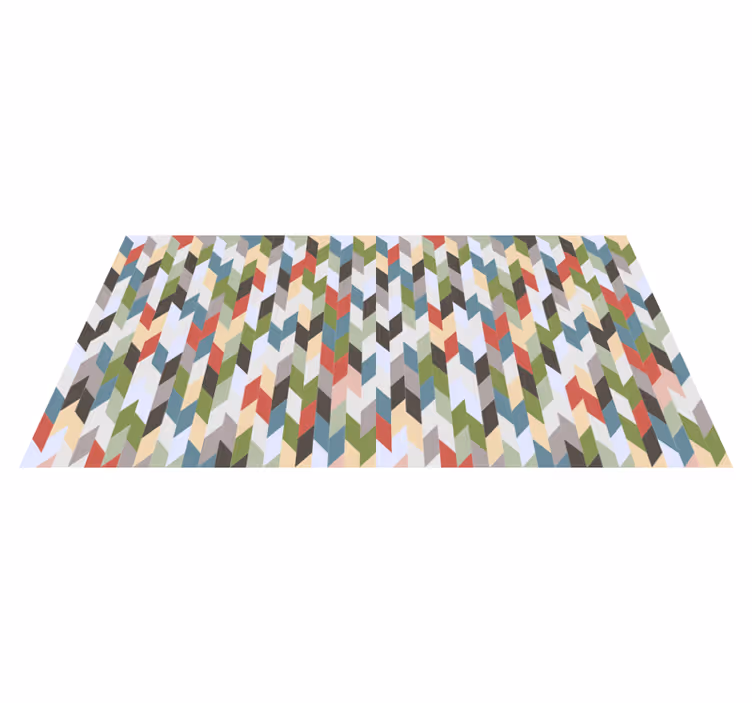 Herringbone Spectrum geometric rug - TenStickers
