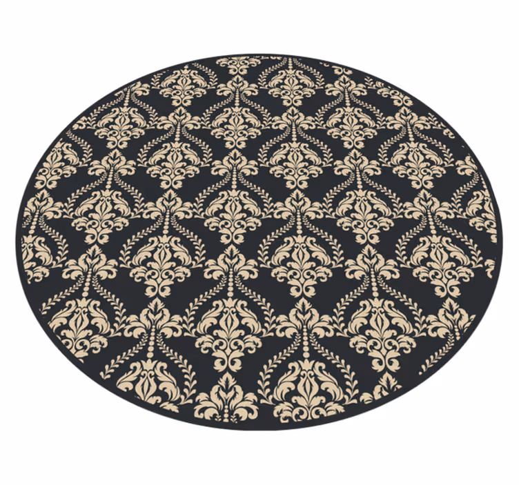 Ornate Pattern Overlay vintage rug - TenStickers