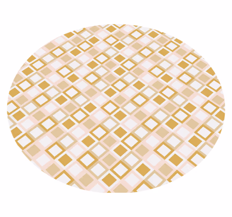 Geometric rug with geometric lattice pattern - TenStickers