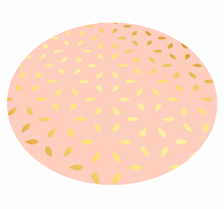 Pastel Petal Pattern floral rug - TenStickers