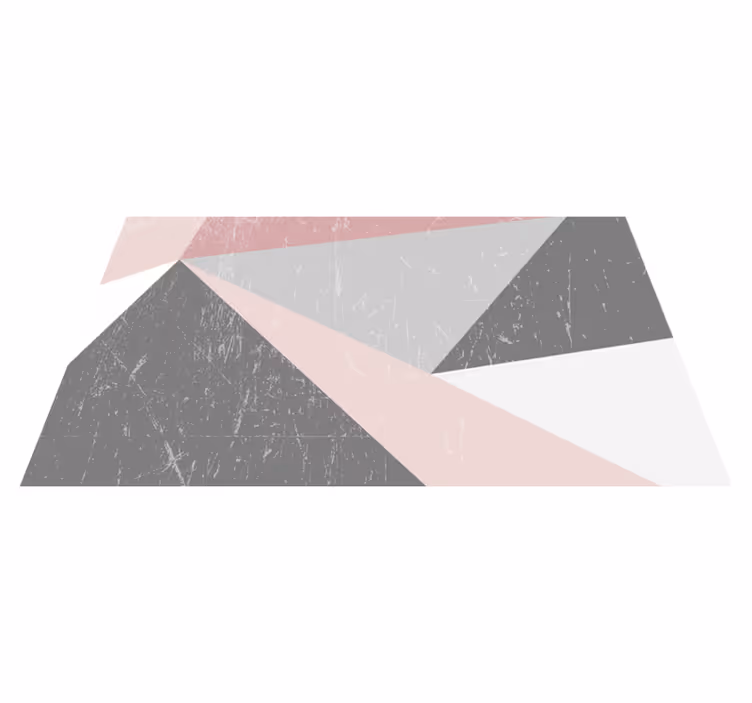 Geometric rug with geometric shapes overlay - TenStickers