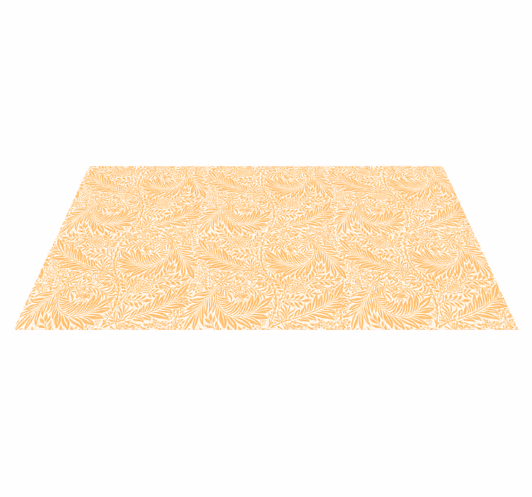 Botanical Leafy Pattern floral rug - TenStickers