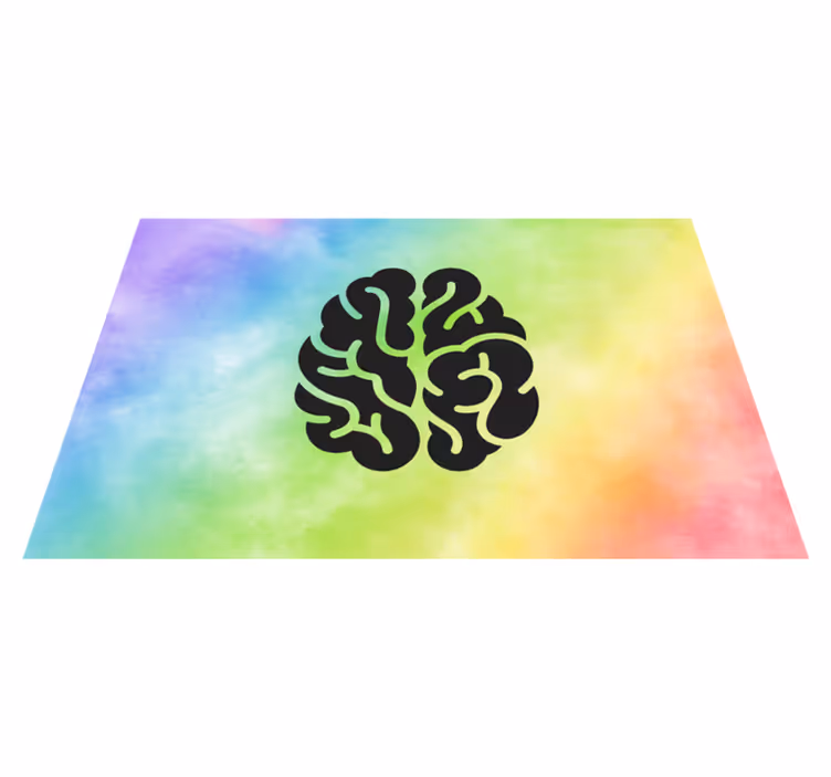 Educational Rainbow kids rug - TenStickers