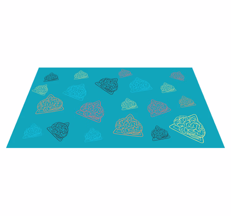 Abstract Brain Patterns kids rug - TenStickers