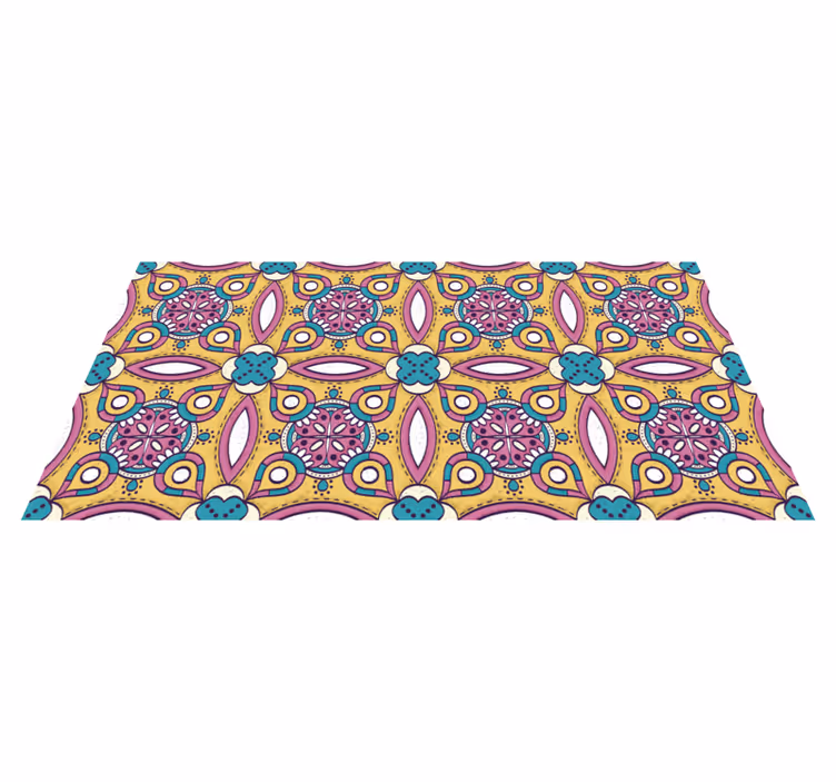 Floral rug floral pattern collection - TenStickers