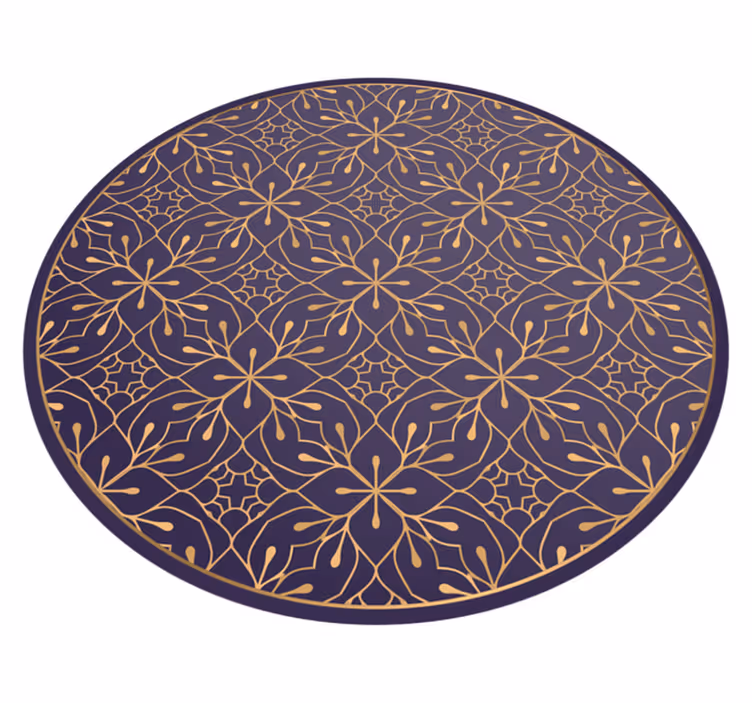 Mandala rug floral elegance - TenStickers