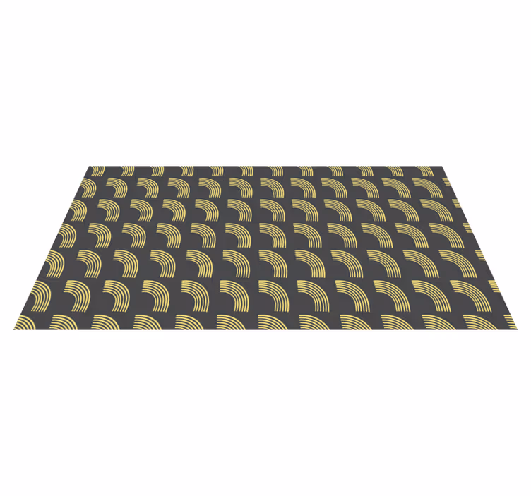 Geometric Arc Patterns stripes rug - TenStickers