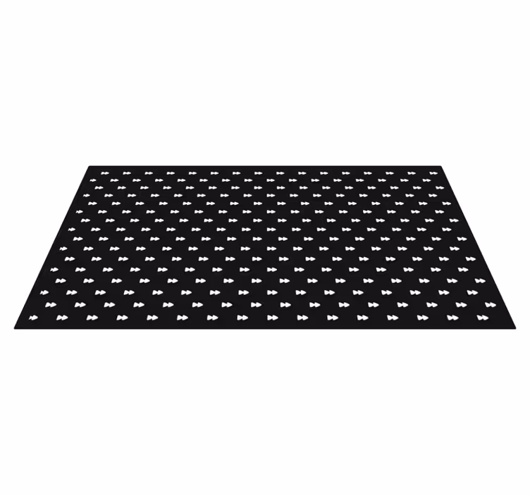 Monochrome Bowties stripes rug - TenStickers