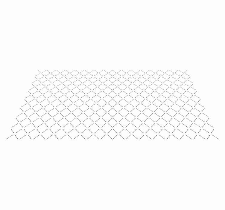 Continuous Line Pattern geometric rug - TenStickers