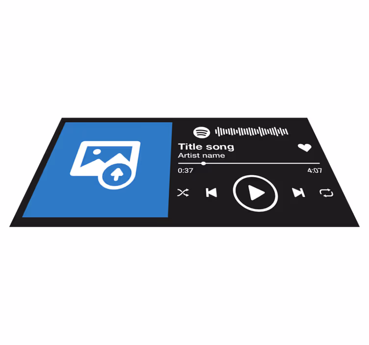 Custom Song Display quote rug - TenStickers