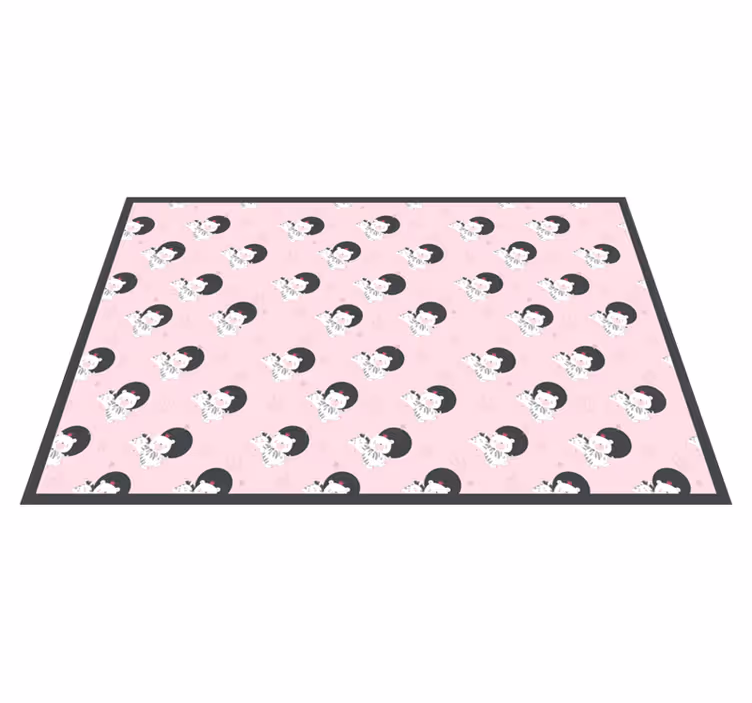 Playful Ballerina Graphic kids carpet - TenStickers
