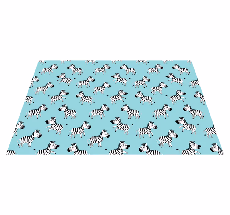 Cartoon Zebras kids carpet - TenStickers