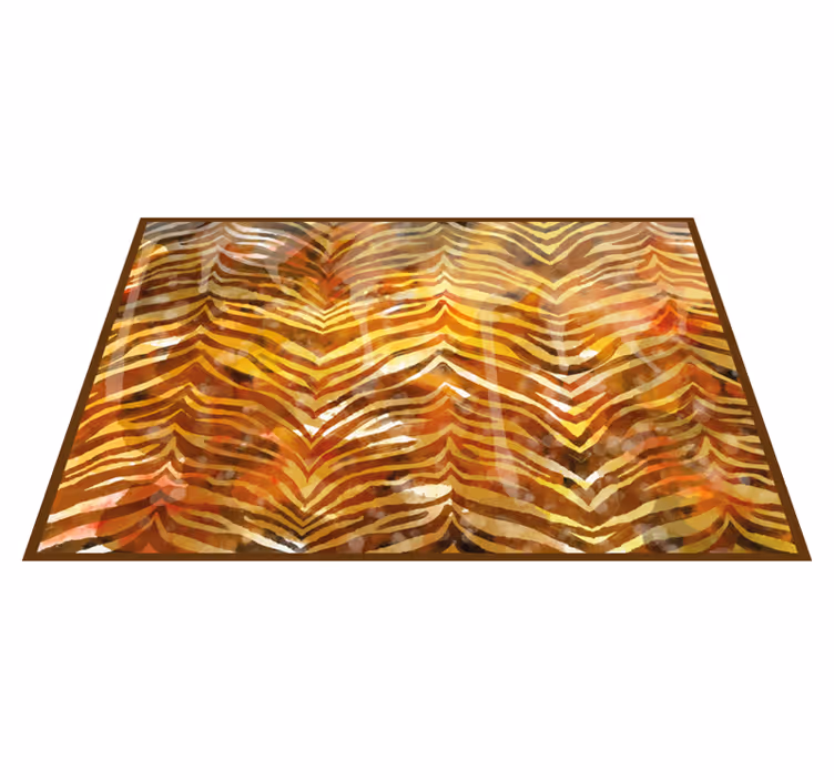 Zebra watercolor texture animal print vinyl rug - TenStickers