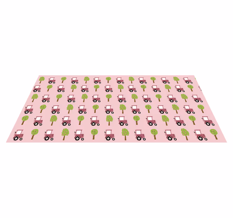 Playful Trucks Pattern kids carpet - TenStickers