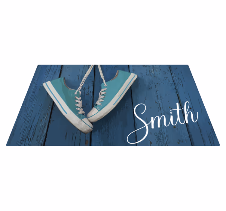 Sneakers Personalization texture rug - TenStickers