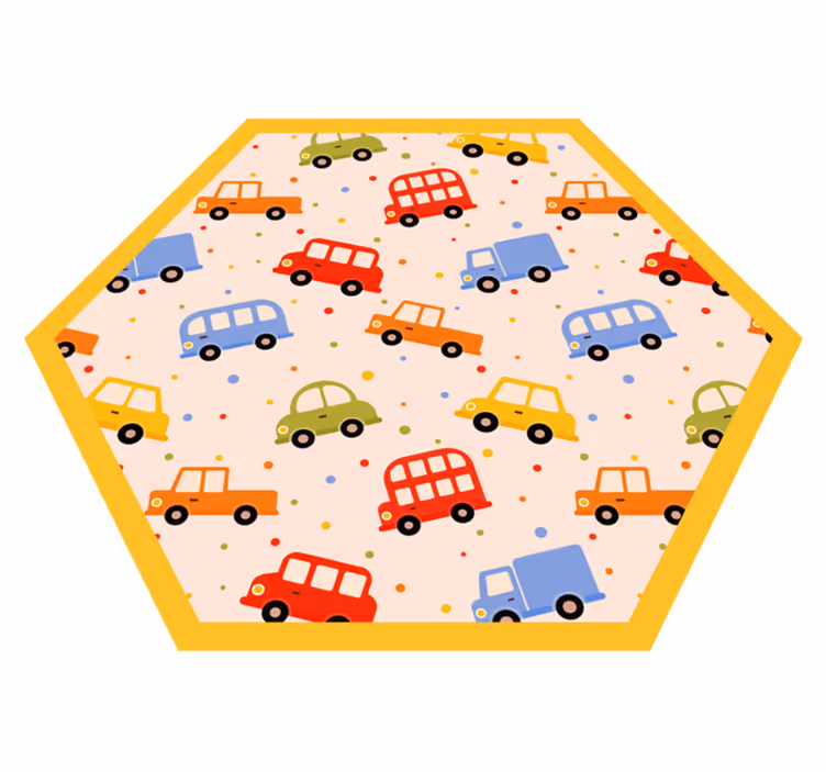 Playful Transportation kids rug - TenStickers