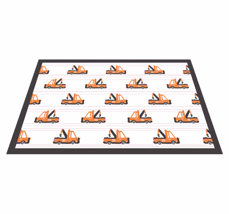 Toy Crane Pattern kids rug - TenStickers