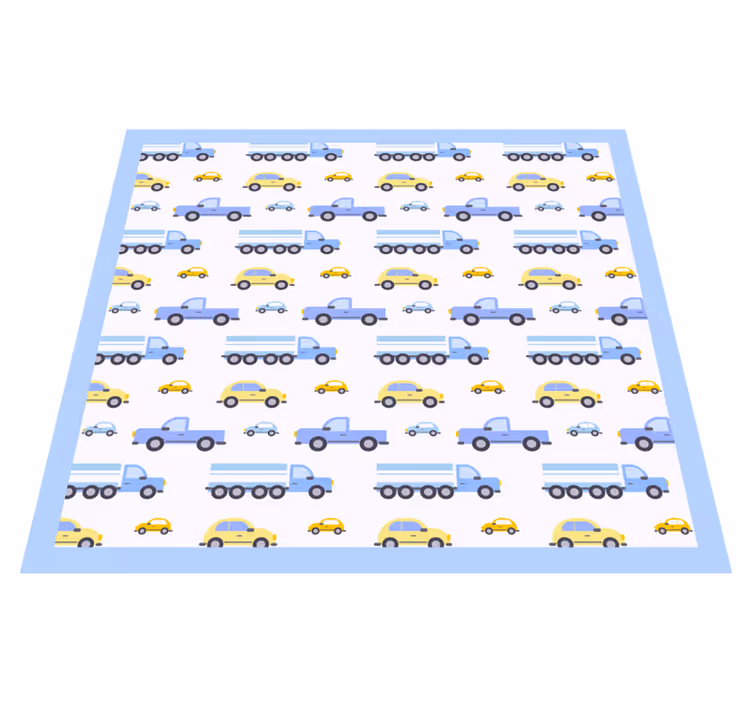 Playful Traffic Theme kids carpet - TenStickers