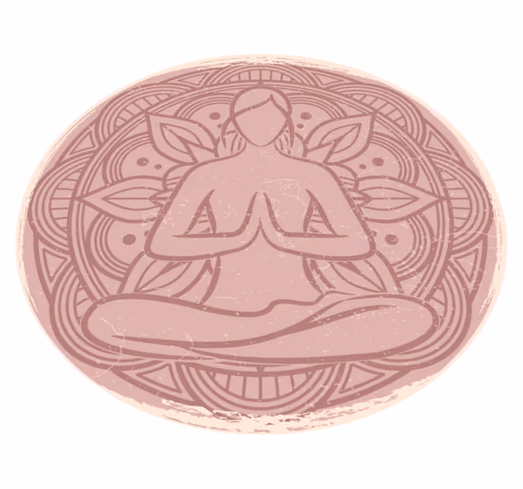 Meditative mandala mandala rug - TenStickers