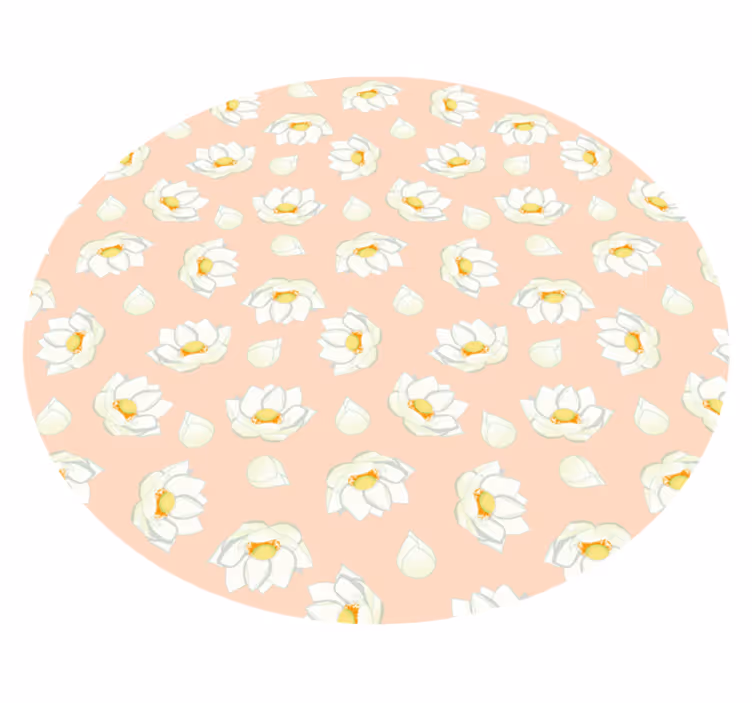 Blooming Flowers floral rug - TenStickers