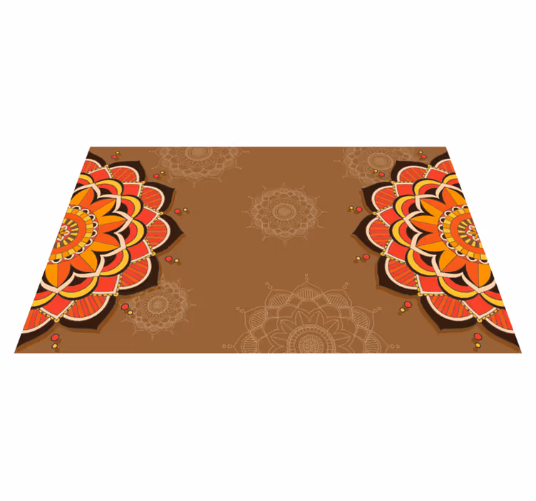 Mandala rug with mandala ornamentation design - TenStickers