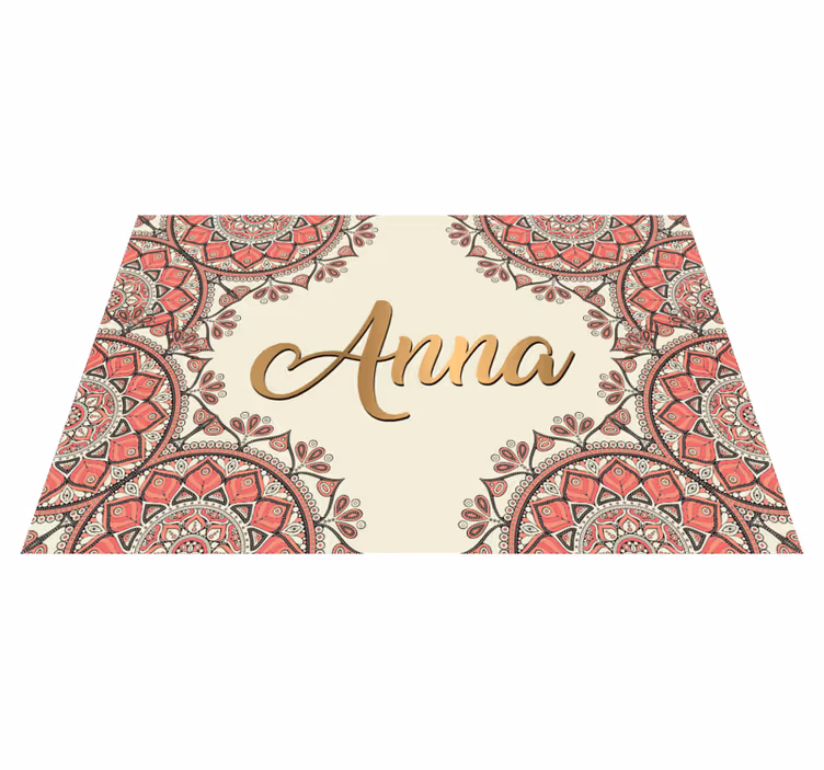 Personalized Mandala custom floor mat - TenStickers