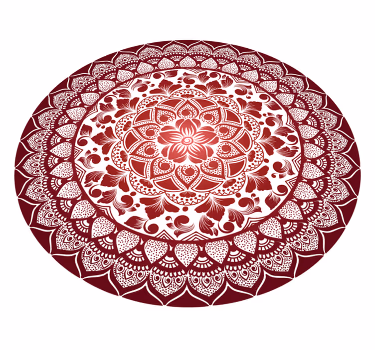 Mandala rug with detailed mandala design - TenStickers