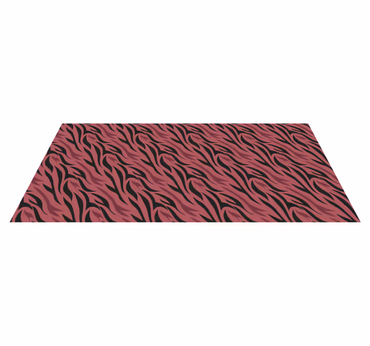 Abstract Zebra Waves animal print rug - TenStickers